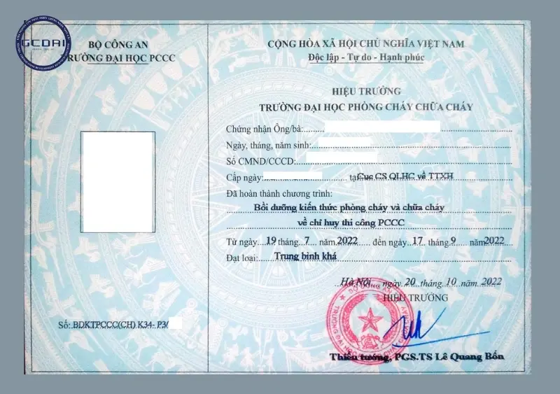 Chứng chỉ hành nghề phòng cháy chữa cháy cho cá nhân - Chứng chỉ hành nghề phòng cháy chữa cháy