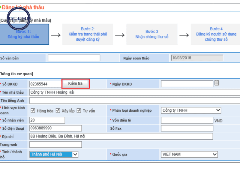 Quy Trình Đăng Ký Chứng Thư Số Đấu Thầu Qua Mạng - Chứng Thư Số Đấu Thầu Qua Mạng