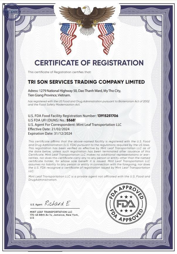 Dịch Vụ Đăng Ký FDA Thực Phẩm Dịch Vụ Đăng Ký FDA Thực Phẩm